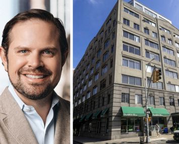 Cushman & Wakefield's Steven Soutendijk and 100 Kenmare Street.